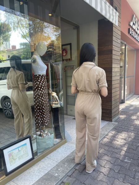 Kadın Bej Tulum